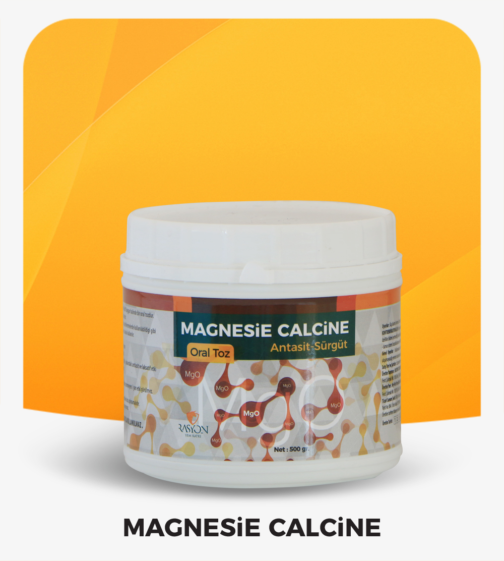 Rasyon Yem Katki Magnesie Calcine
